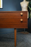 Mid Century British Made Avalon Yatton Long Drawer Unit / Sideboard 1960s