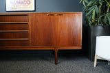 Mid Century Mid-to-Dark Teak McIntosh Sideboard with Central Drawers