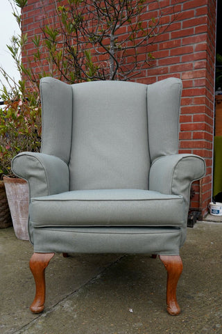 Mid Century Traditional Style Parker Knoll Armchair Fireside Chair NEW Tweed Upholstery!
