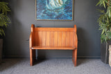 Antique Late Victorian Church Pew Chapel Bench in Pine