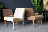 Mid Century Set of Three 1960s Lounge / Bar Chairs