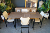 Mid Century Vintage Retro Extending Dining Table & Chairs Formica & Vinyl 1950s