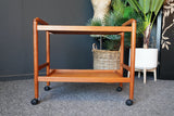 Mid Century Vintage Hostess Serving Drinks Trolley in Teak 