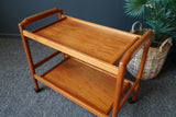 Mid Century Vintage Hostess Serving Drinks Trolley in Teak 