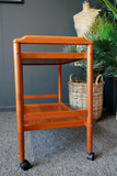 Mid Century Vintage Hostess Serving Drinks Trolley in Teak 