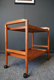 Mid Century Danish Vintage Hostess Serving Drinks Trolley in Teak