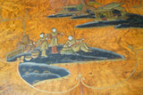 Antique Shibayama Inlaid Japanese Nested Tables in Burr Walnut