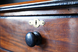 Antique Victorian Large Mahogany Chest of Drawers - Ebonised Details