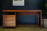 Mid Century Scandinavian Norwegian Danish Rosewood Desk