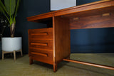 Mid Century Scandinavian Norwegian Danish Rosewood Desk 