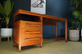 Mid Century Scandinavian Norwegian Danish Rosewood Desk