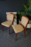 Mid Century Vintage Pair of Danish Dining Chairs by Koefoeds Hornslet