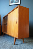 Mid Century Vintage Herbert Gibbs Teak Display Cabinet Bookcase 1970s