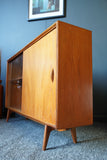 Mid Century Vintage Herbert Gibbs Teak Display Cabinet Bookcase 1970s