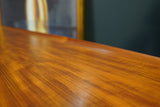 Mid Century Vintage Dark Teak Dalescraft 'Surfboard' Coffee Table 