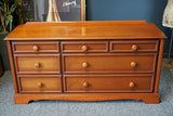 Victorian Style Large Mahogany Set of Long Drawers Sideboard Bedroom Furniture