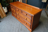 Victorian Style Large Mahogany Set of Long Drawers Sideboard Bedroom Furniture 