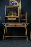 Edwardian Arts & Crafts Inspired Dressing Table Solid Wood Bedroom Furniture