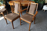 Mid Century Vintage Nathan 1960s Extending Dining Table and 6 Chairs incl 2 Carvers