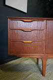 Mid Century Small Jentique Teak Sideboard Storage 1960s