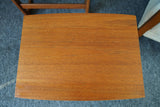 Mid Century Danish Modern Teak Nesting tables Trestle base Set of Three