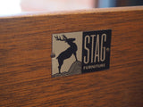 Mid Century STAG Chest on chest style chest of six drawers - erfmann-vintage