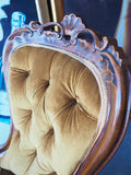 Victorian Queen Anne Style Nursing Chair Ornate - erfmann-vintage