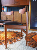 Two Teak Mid Century Danish Dining Chairs - erfmann-vintage