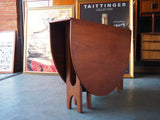 Mid Century Gate-Leg Table Oval Made from Teak - erfmann-vintage
