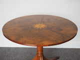 Regency Style Walnut Veneered Occasional Table Mid 20th C. Reproduction - erfmann-vintage