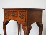 Georgian Style Burr-Elm Side Table Reproduction - erfmann-vintage