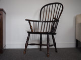Georgian Elm Hoop & Stick-Back Windsor Chair Circa 1830s - erfmann-vintage