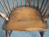 Georgian Elm Hoop & Stick-Back Windsor Chair Circa 1830s - erfmann-vintage