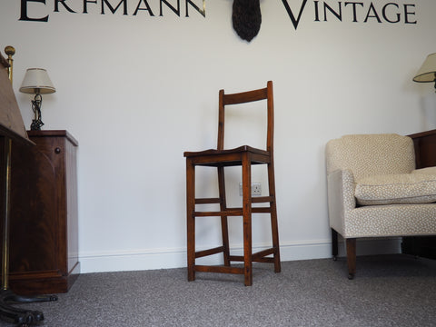 Late 19th Century Single Tall / High Chair in Mahogany - erfmann-vintage