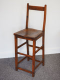 Late 19th Century Single Tall / High Chair in Mahogany - erfmann-vintage