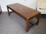Early 20th Century Mahogany Campaign Coffee Table c.1930 - erfmann-vintage