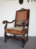 Late Victorian Baroque Style Armchair circa 1890s - erfmann-vintage