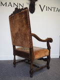 Late Victorian Baroque Style Armchair circa 1890s - erfmann-vintage