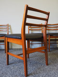 Mid Century Danish Dining Chairs Set of Four Vintage Retro Classic Design - erfmann-vintage