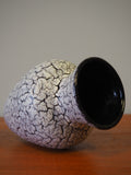 Mid Century Small 1960'S Jasba Gourd Shaped Crackle Glaze Vase - erfmann-vintage
