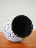 Mid Century Small 1960'S Jasba Gourd Shaped Crackle Glaze Vase - erfmann-vintage
