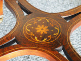 Edwardian Octagon Shaped Occasional Table Inlaid Marquetry Detail - erfmann-vintage