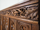 19th Century Large Oak Church Panels Beautifully Carved Set of 4 with 2 'End' Panels - erfmann-vintage