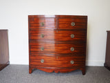 Early 19th century Mahogany Bow Fronted Chest of Drawers - erfmann-vintage