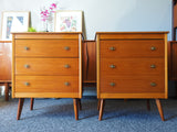 Mid Century Vintage Pair of Chest of Drawers / Beside Cabinets - erfmann-vintage