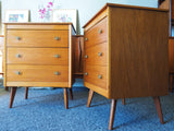 Mid Century Vintage Pair of Chest of Drawers / Beside Cabinets - erfmann-vintage