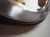 Antique Mahogany Framed Large Oval Mirror - erfmann-vintage