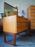 Mid Century Retro Europa Furniture Dressing Table with Mirror - erfmann-vintage