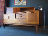Mid Century G-Plan Teak Sideboard with Two Recessed Drawers - erfmann-vintage