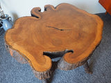 Late Victorian Hand Sawn Aged Laburnam Wood Table - erfmann-vintage